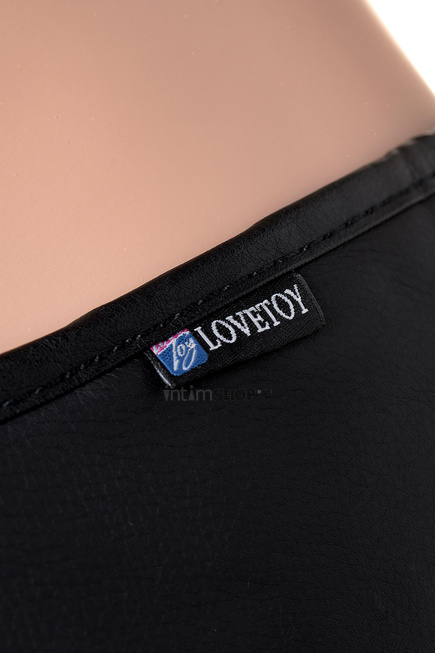 Страпон LoveToy с поясом Harness, с 2 насадками, чёрный - фото 9