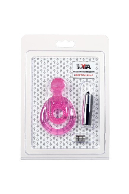 Виброкольцо Toyfa с подхватом мошонки, розовое - фото 4