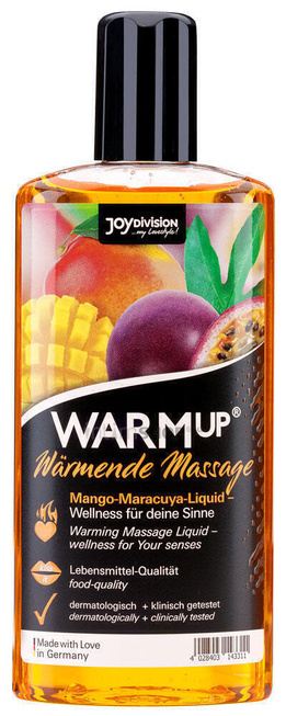 Разогревающий массажный гель Joy Division WARMup, манго и маракуйя, 150 мл
