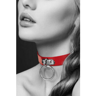 Чокер с кольцом COLLIER FETISH ROUGE Bijoux pour toi