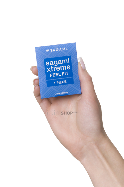 Презервативы анатомической формы Sagami Xtreme Feel Fit, розовые, 1шт - фото 3