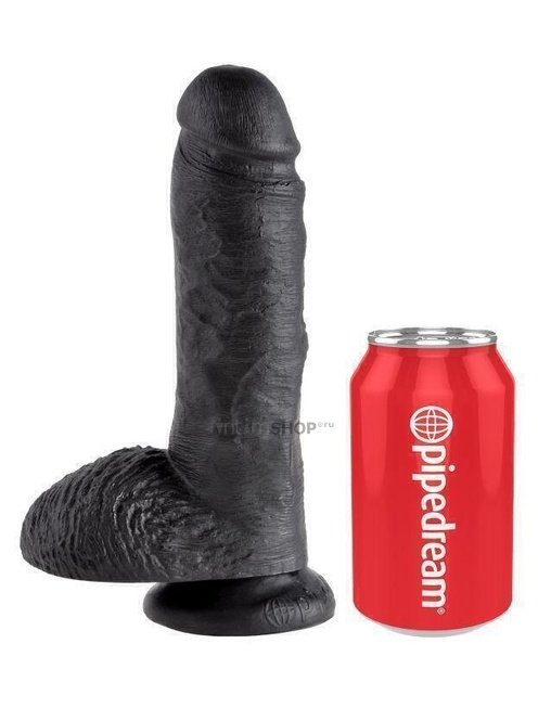 Фаллоимитатор Pipedream King Cock, 21.3 см, черный