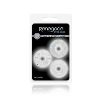 Набор эрекционных колец Renegade - Dyno Rings - Clear 3 шт, прозрачный 