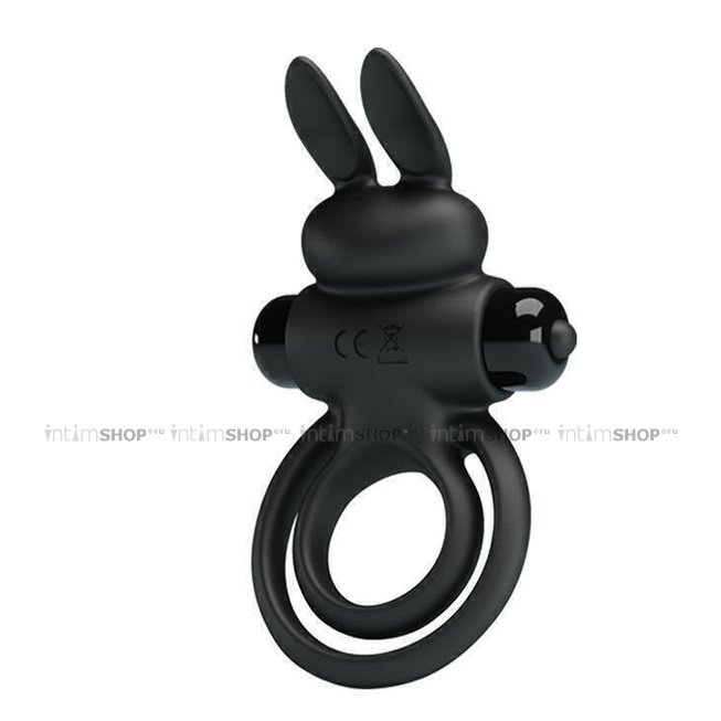 Эрекционное виброкольцо Pretty Love Vibrant Penis Ring III, черный - фото 1