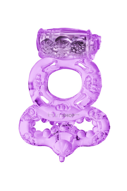 Виброкольцо Toyfa с подхватом, фиолетовое - фото 2