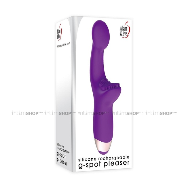 Вибратор с клиторальной щеточкой Evolved G-Spot Pleaser, фиолетовый - фото 2