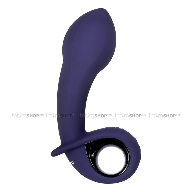 Вибратор для точки G Evolved Inflatable G расширяющийся, темно-синий - фото 5