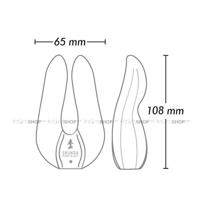 Клиторальный вибратор Shunga Aiko с двойной вибрацией, розовый - фото 6