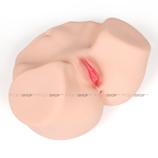 Мастурбатор с двойным слоем материала, вибрацией и ротацией Kokos Maria Onahole Real Vagina, телесный - фото 8