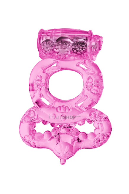 Виброкольцо Toyfa с подхватом, розовый - фото 2