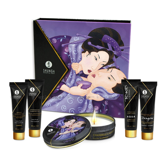 Набор Shunga Geisha's Secret Organica Экзотические фрукты, 5 предметов - фото 1