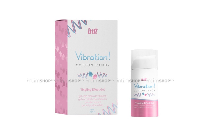 

Жидкий вибратор Intt Cosmetics Cotton Candy, 15 мл