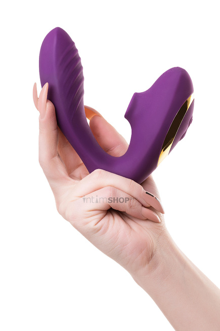 Вибратор с клиторальной стимуляцией L'eroina by Toyfa Mave, фиолетовый - фото 3