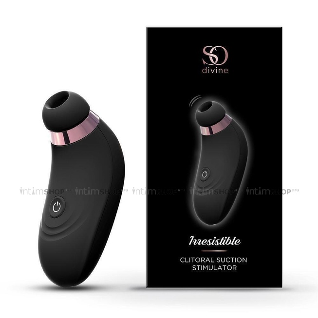 Вакуумный стимулятор SO Divine Irresistible, черный от IntimShop