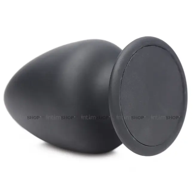 Мягкая анальная пробка XR Brands Squeeze-It Small, черная - фото 6