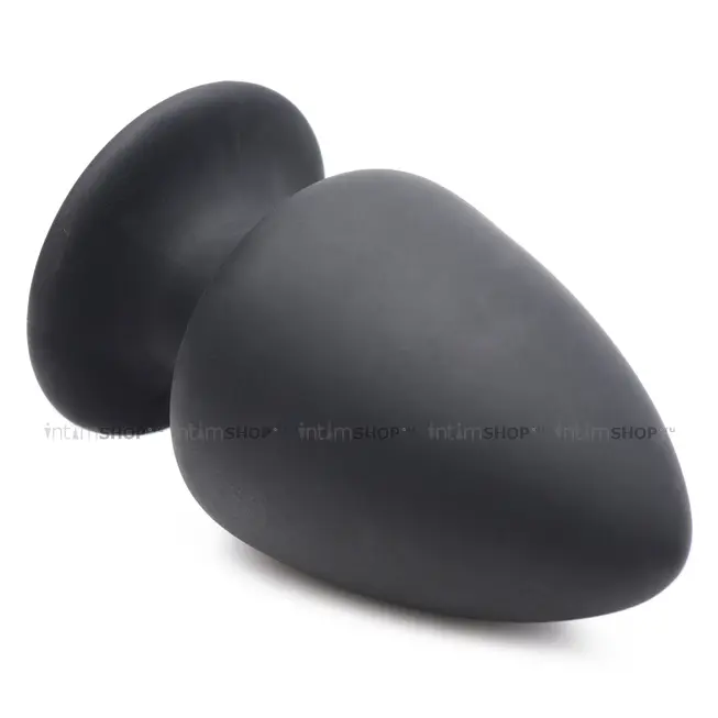 Мягкая анальная пробка XR Brands Squeeze-It Small, черная - фото 7