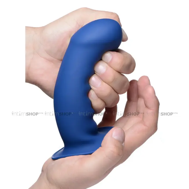Мягкий фаллоимитатор XR Brands Squeeze-It Thick 17.5 см, синий - фото 4