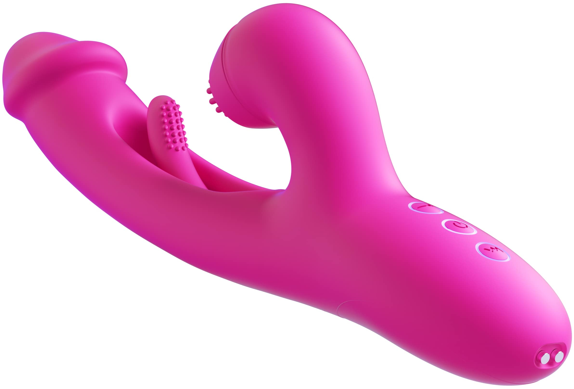 Вибратор-кролик с подвижным язычком Amovibe G Spot Ultra, розовый