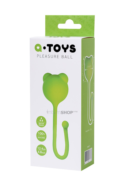 Вагинальный шарик Toyfa A-Toys, зеленый - фото 2