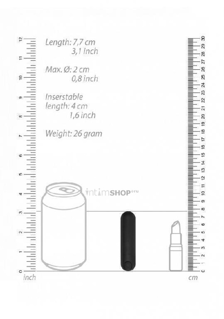 Вибропуля Shots BGT 7 Speed Rechargeable Bullet, черный - фото 4