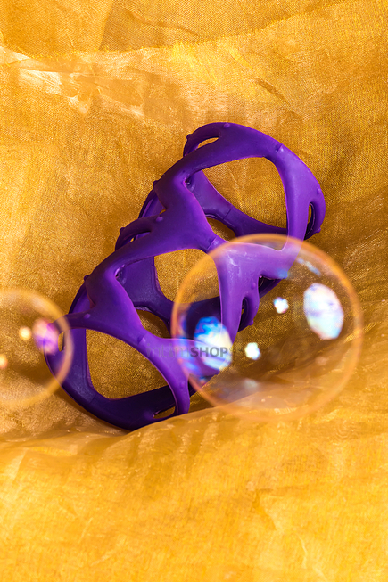 Насадка на член открытая с рельефом и точками Toyfa A-Toys, фиолетовая - фото 10