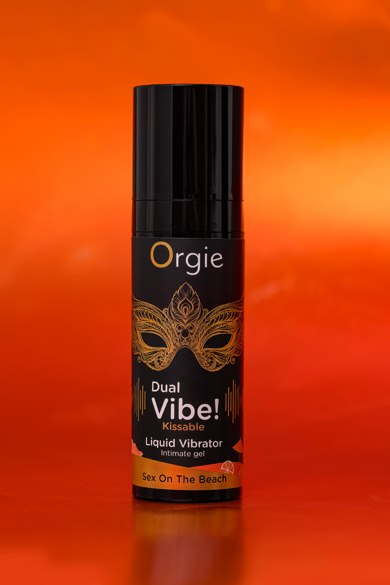 Жидкий вибратор Orgie Dual Vibe! Kissable Секс на пляже, 15 мл