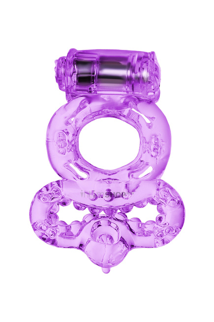 Виброкольцо Toyfa с подхватом, фиолетовое - фото 4