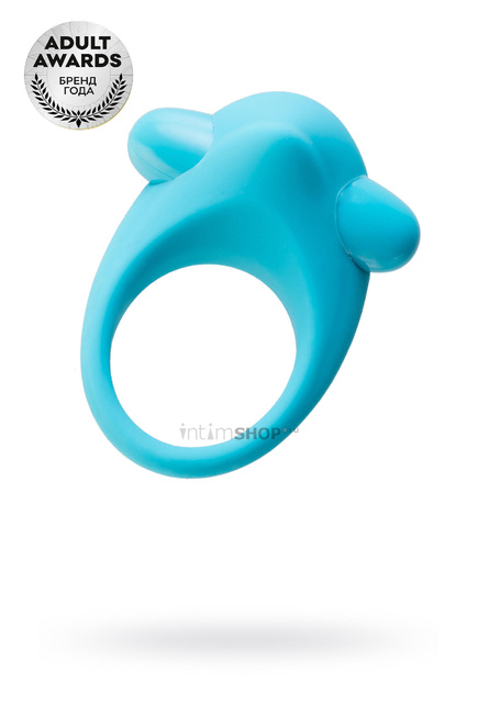 Эрекционное кольцо Toyfa A-Toys с вибростимуляцией, голубое - фото 1
