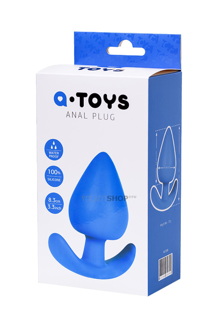 Анальная пробка Toyfa A-Toys, синий от IntimShop