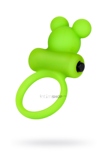 Виброкольцо на пенис Toyfa A-Toys, 8 см, зеленый - фото 1