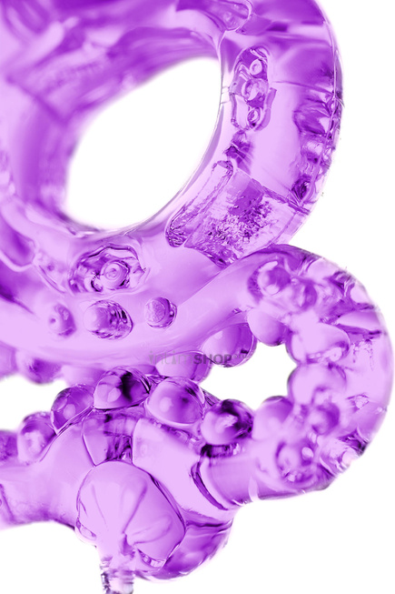 Виброкольцо Toyfa с подхватом, фиолетовое - фото 6