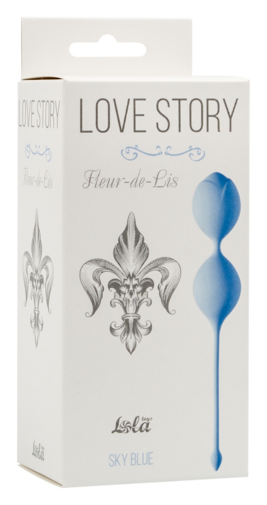 Вагинальные шарики Lola Games Love Story Fleur-de-lis, голубые