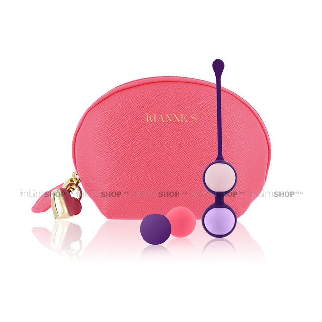 Вагинальные шарики Rianne S Pussy Playballs, розовый - фото 1