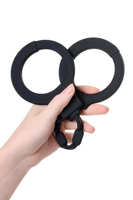 Силиконовые наручники A-Toys by TOYFA, силикон, черные, 33 см - фото 2