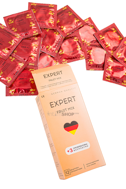 Презервативы цветные ароматизированные Amor Expert Fruit Mix, 12 шт + 3 шт - фото 3