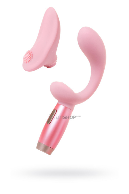 Вибратор Le Stelle Perks Series EX-3 с насадками для клиторальной стимуляции, розовый - фото 1