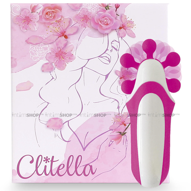 Стимулятор клитора Clitella розовый с насадками FeelzToys