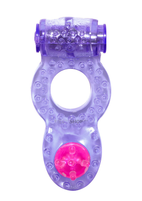 

Виброкольцо с клиторальным стимулятором Lola Games Rings Ringer, фиолетовое