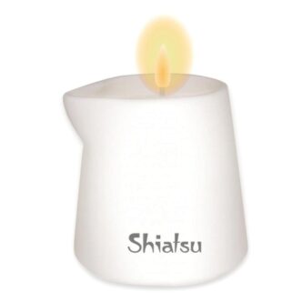 Массажная свеча Hot Shiatsu, малина и ванильный крем, 130 гр