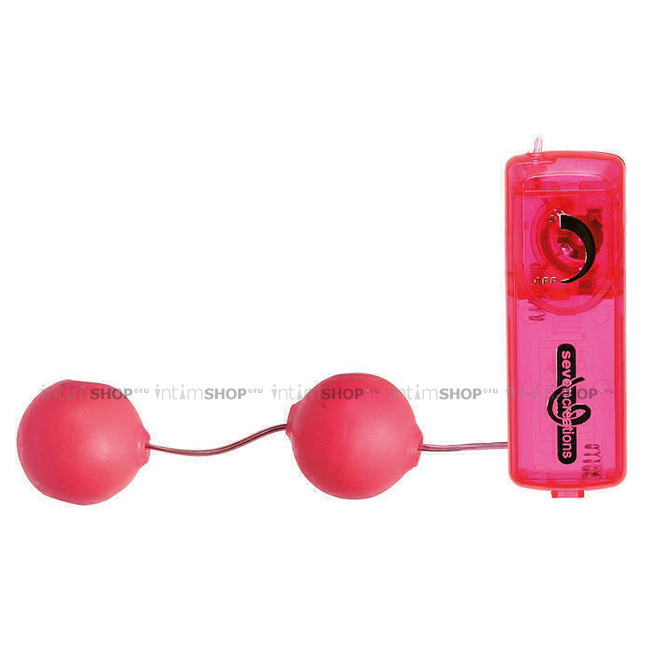 

Вагинальные Шарики Vibrating Balls Jelly, розовые