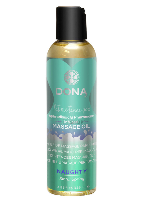 Массажное масло DONA Scented Massage Oil Naughty Aroma Sinful Spring, 125 мл - фото 1