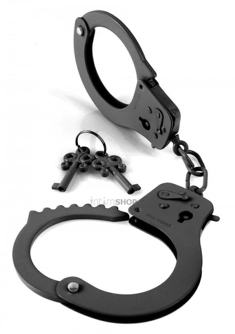 Наручники металлические Pipedream Designer Cuffs, черный - фото 1