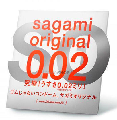 Полиуретановые презервативы Sagami Original 0.02, 1шт - фото 1