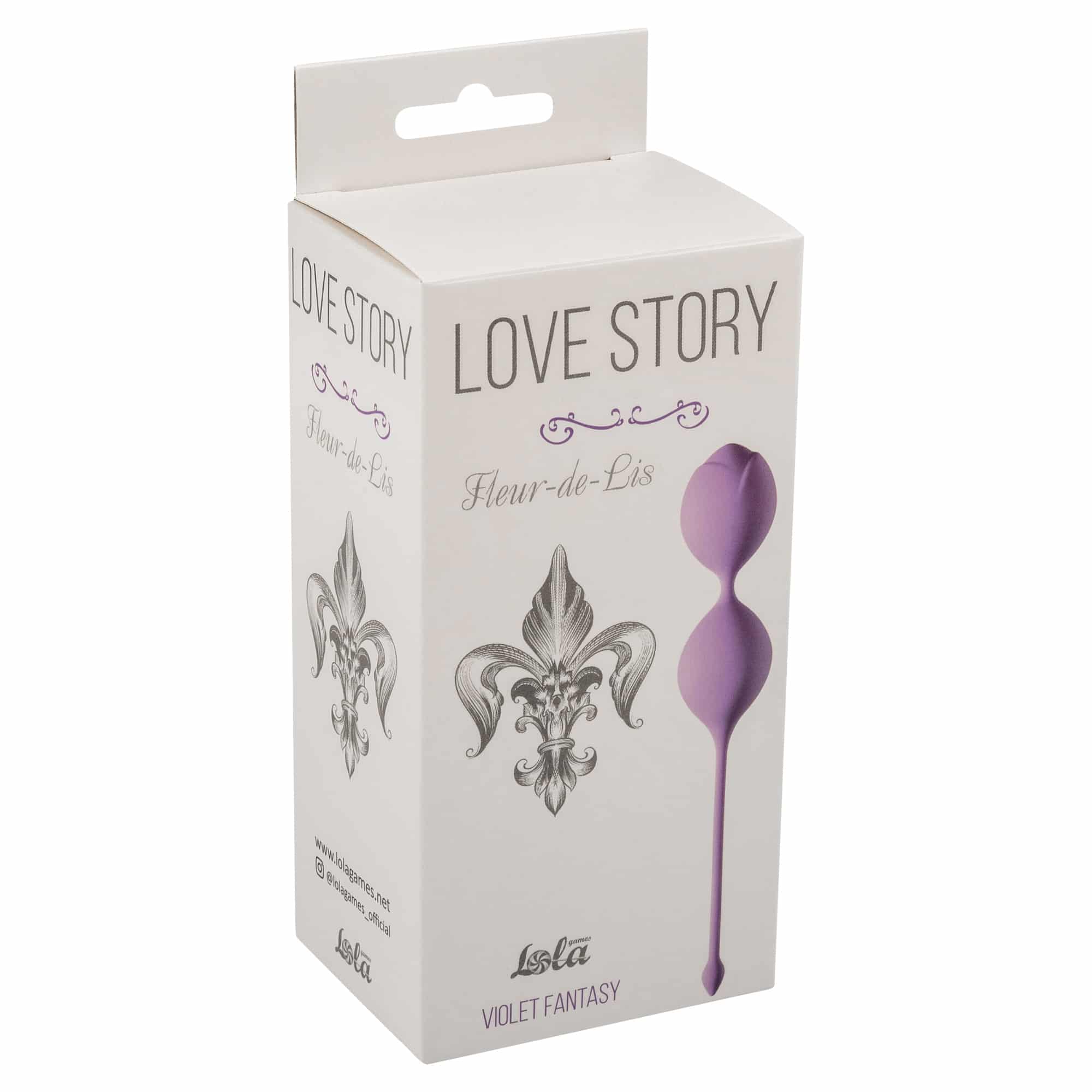 Вагинальные шарики Lola Games Love Story Fleur-de-lis, сиреневые