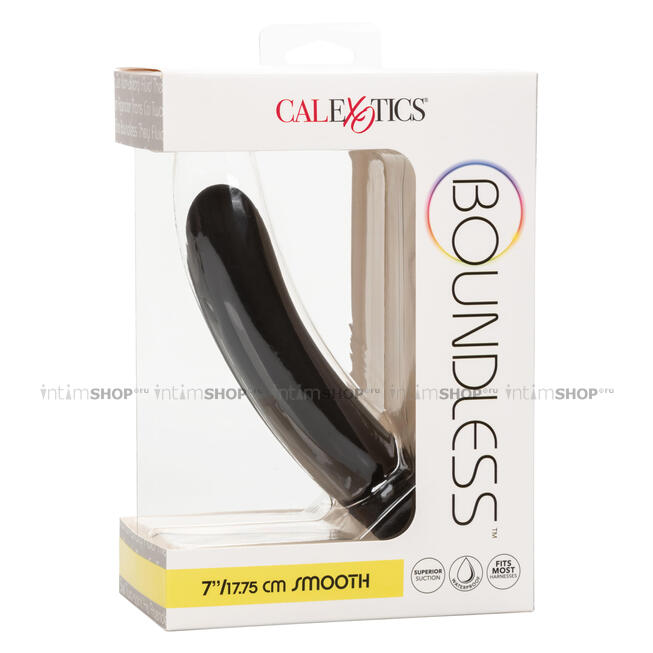 Фаллоимитатор Calexotics Boundless Smooth Probe 17.8 см, черный - фото 4