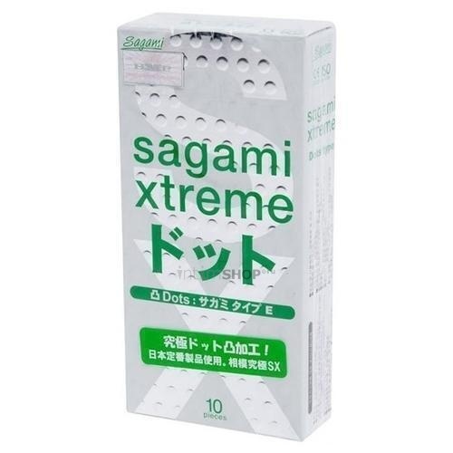 Латексные презервативы с точками Sagami Xtreme Type-E, 10шт - фото 1