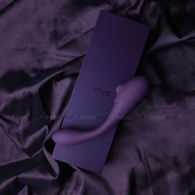Двусторонний гибкий стимулятор Shots Vive Mirai, фиолетовый - фото 8