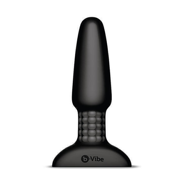 Анальная римминг-пробка с ДУ b-Vibe Rimming Plug Black, черный