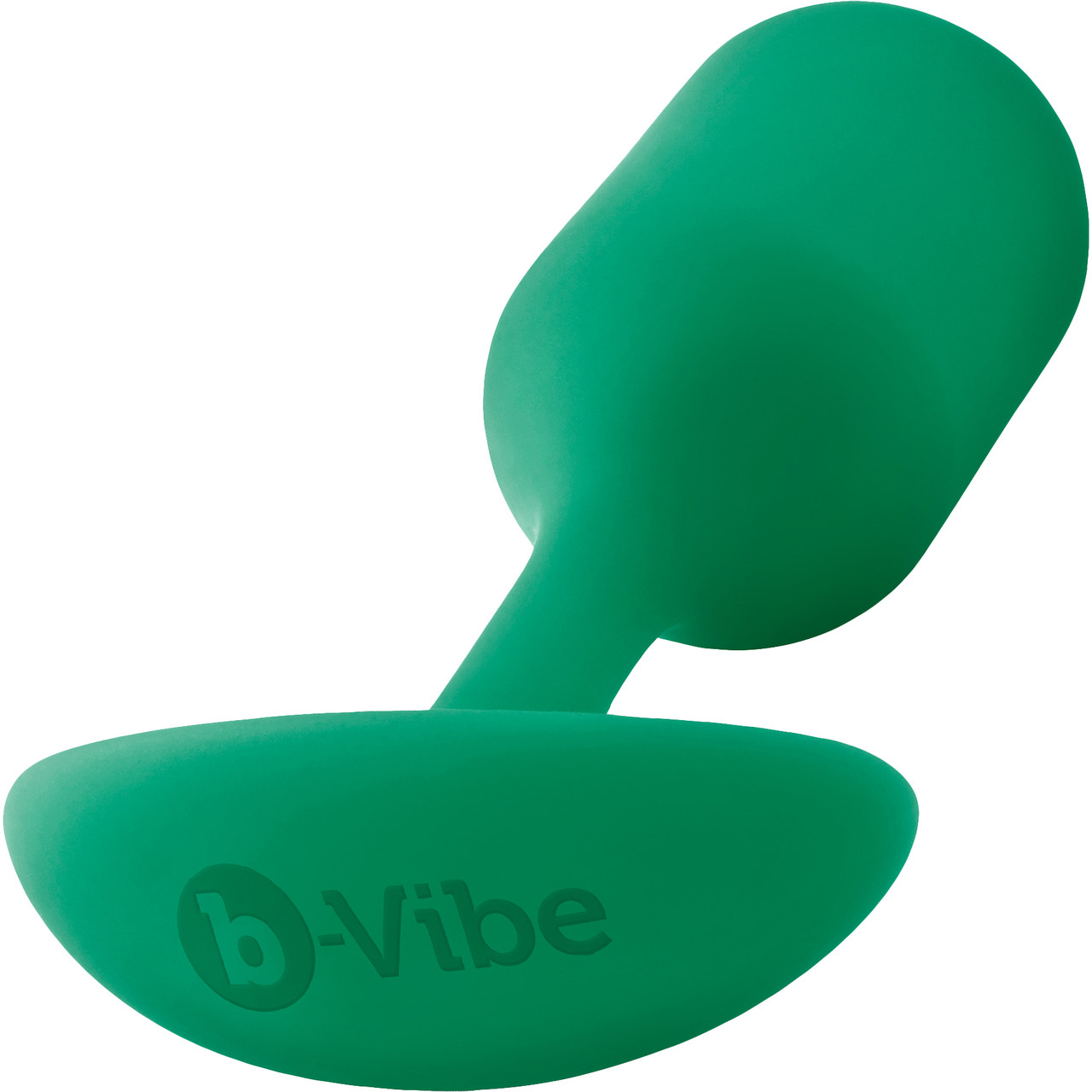 Анальная пробка для ношения b-Vibe Snug Plug 2 с переменным центром тяжести, зеленая