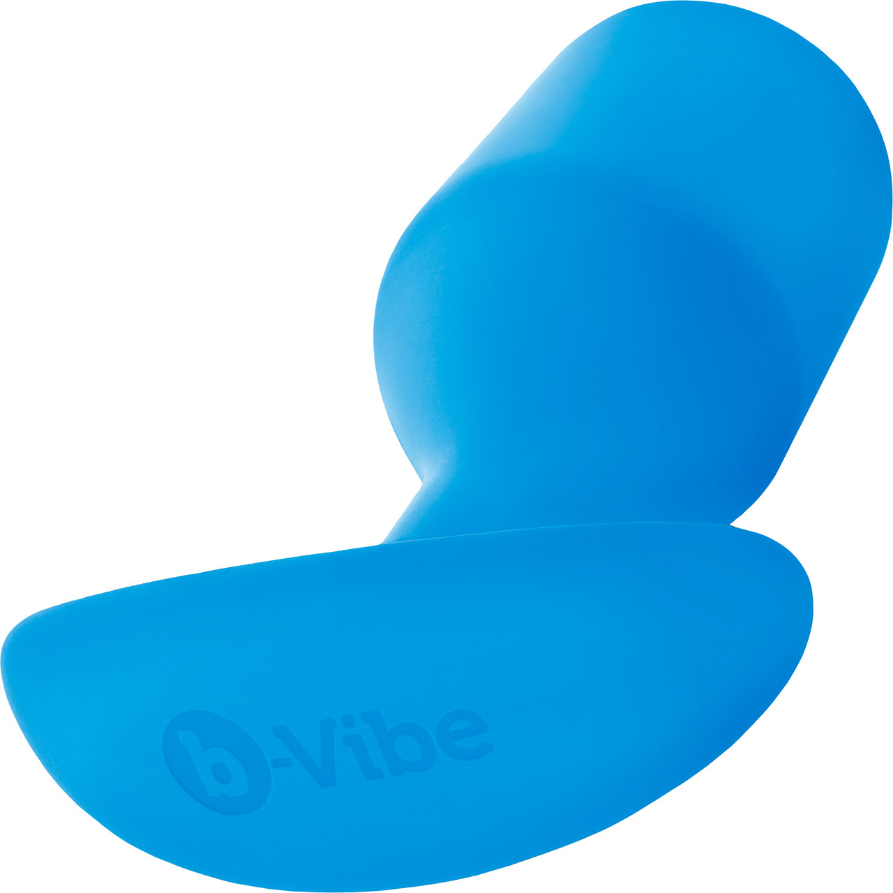 Анальная пробка для ношения b-Vibe Snug Plug 5 с переменным центром тяжести, голубая